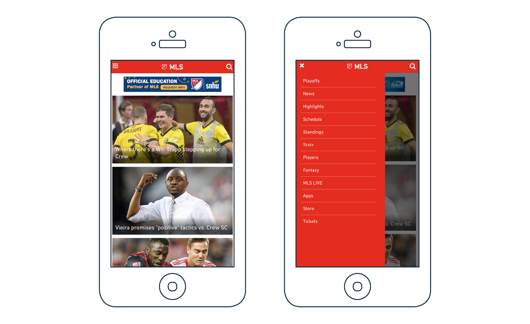 MLS Homepage Mobile