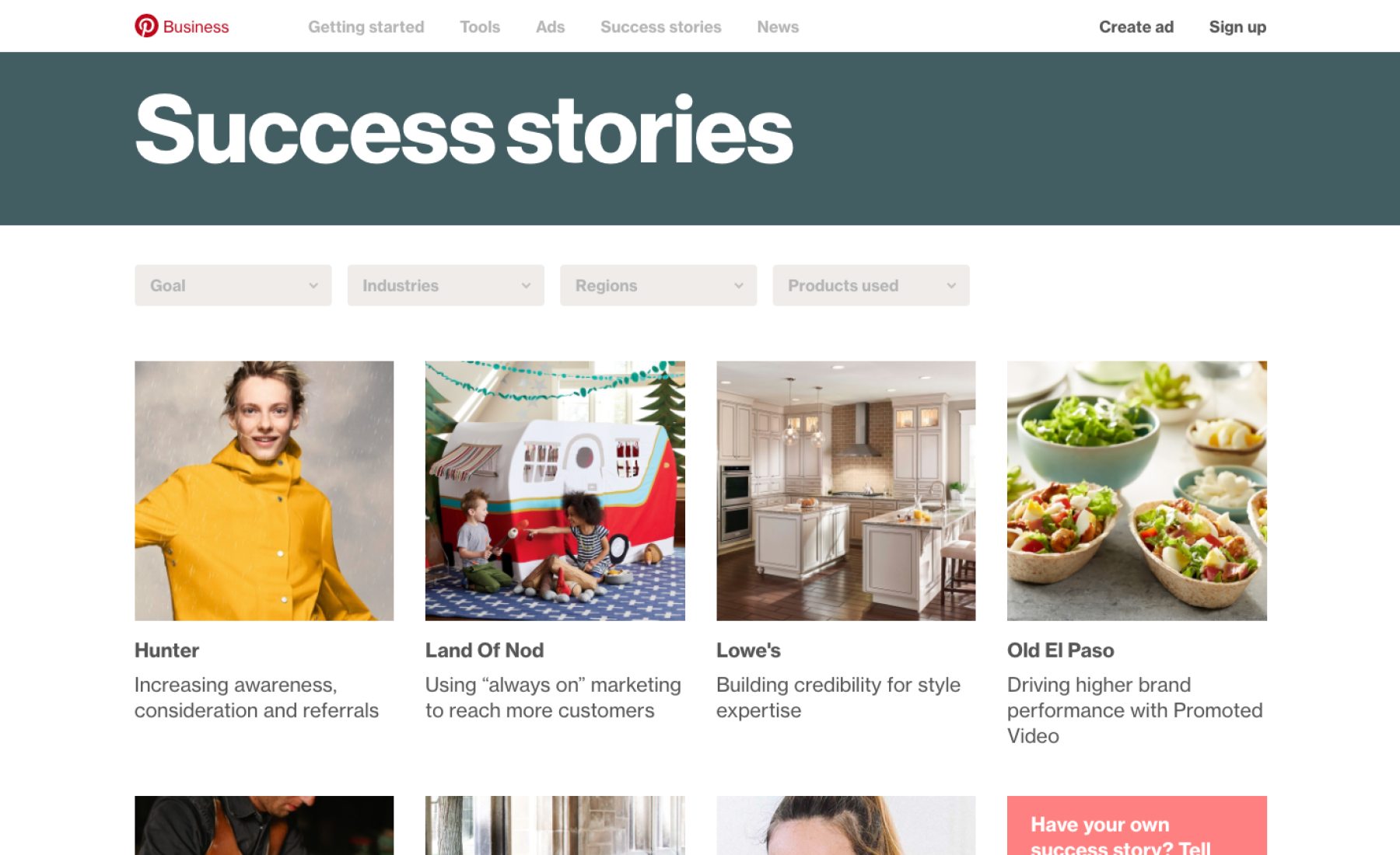 Pinterest for Business Success Stories