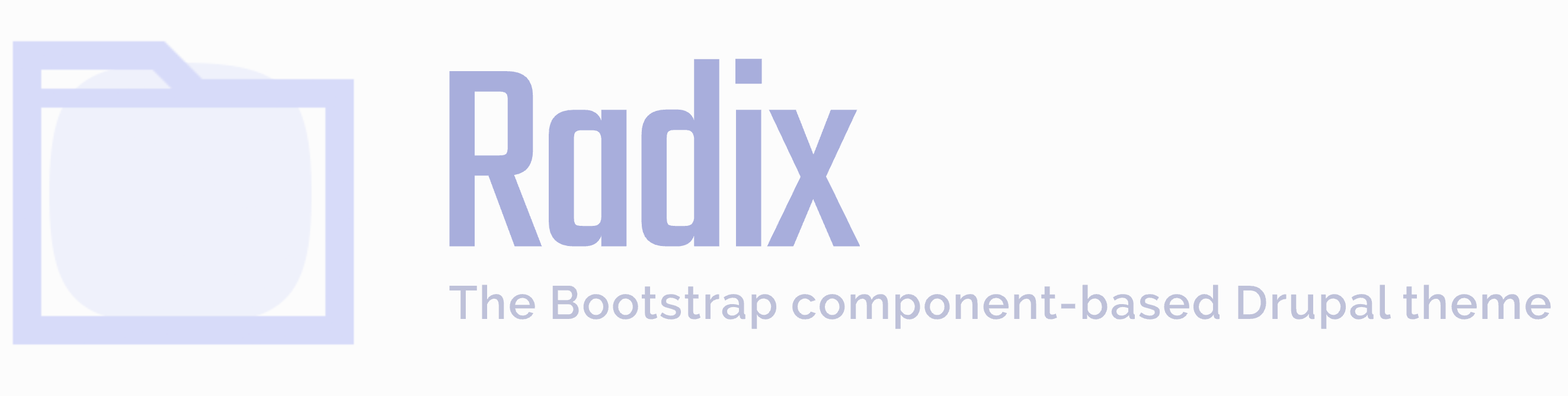 Radix, Drupal component-based bootstrap theme