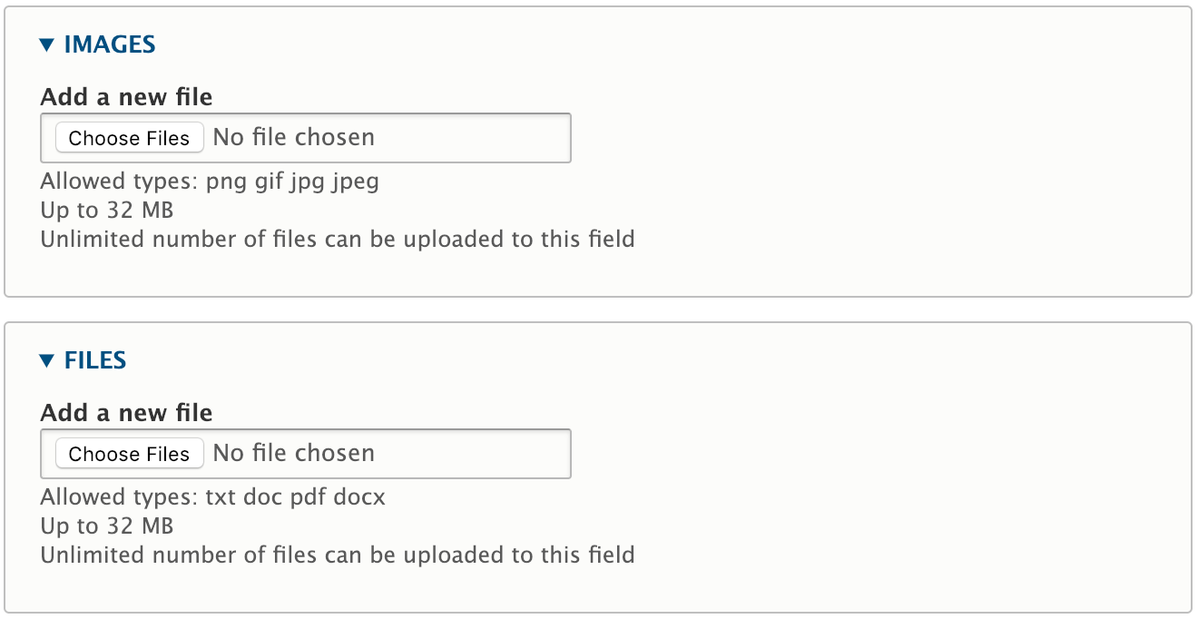 Multi file/image field (No JS)