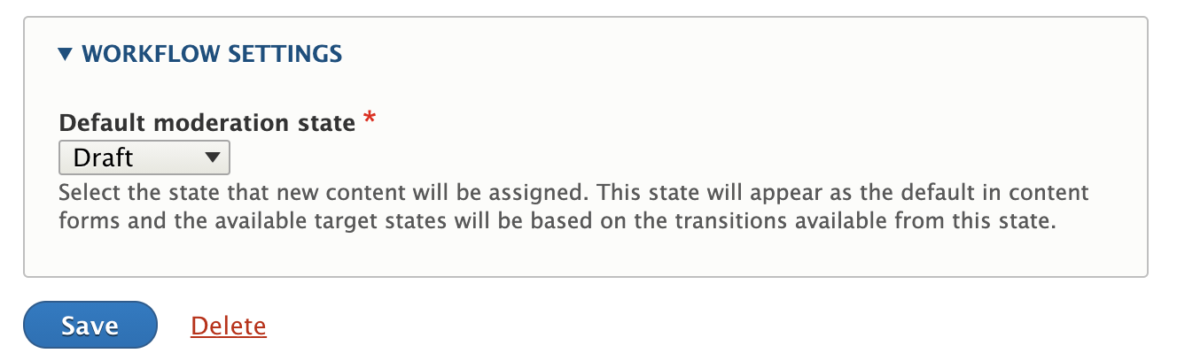 Screenshot of workflow edit form showing existing workflow edit form