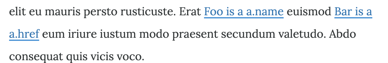 a.name looking like a a.href