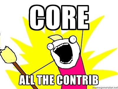 Core all the contrib