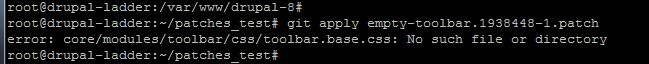 No such file