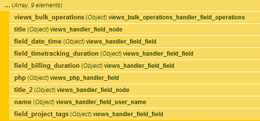 $fields