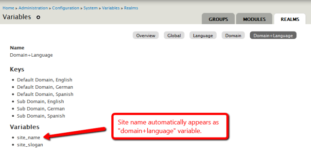 It now appears as domain + language variable