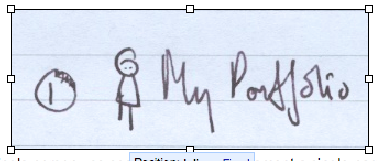 handwritten 'My Portfolio'