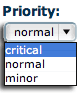 Priority options list