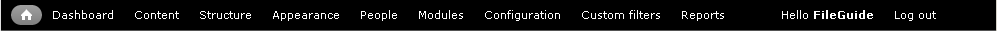 Drupal 7 Toolbar
