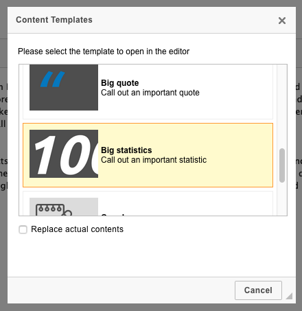 Big Statistics Template