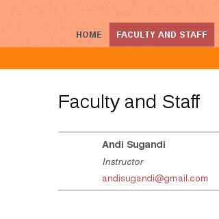 Menu "Factory and Staff"