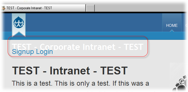 Site Name in IE8