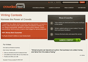CrowdedText.com - Writing Contest Site powered by Drupal