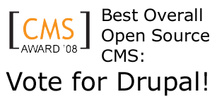 Vote for Drupal as best Overall Open Source CMS