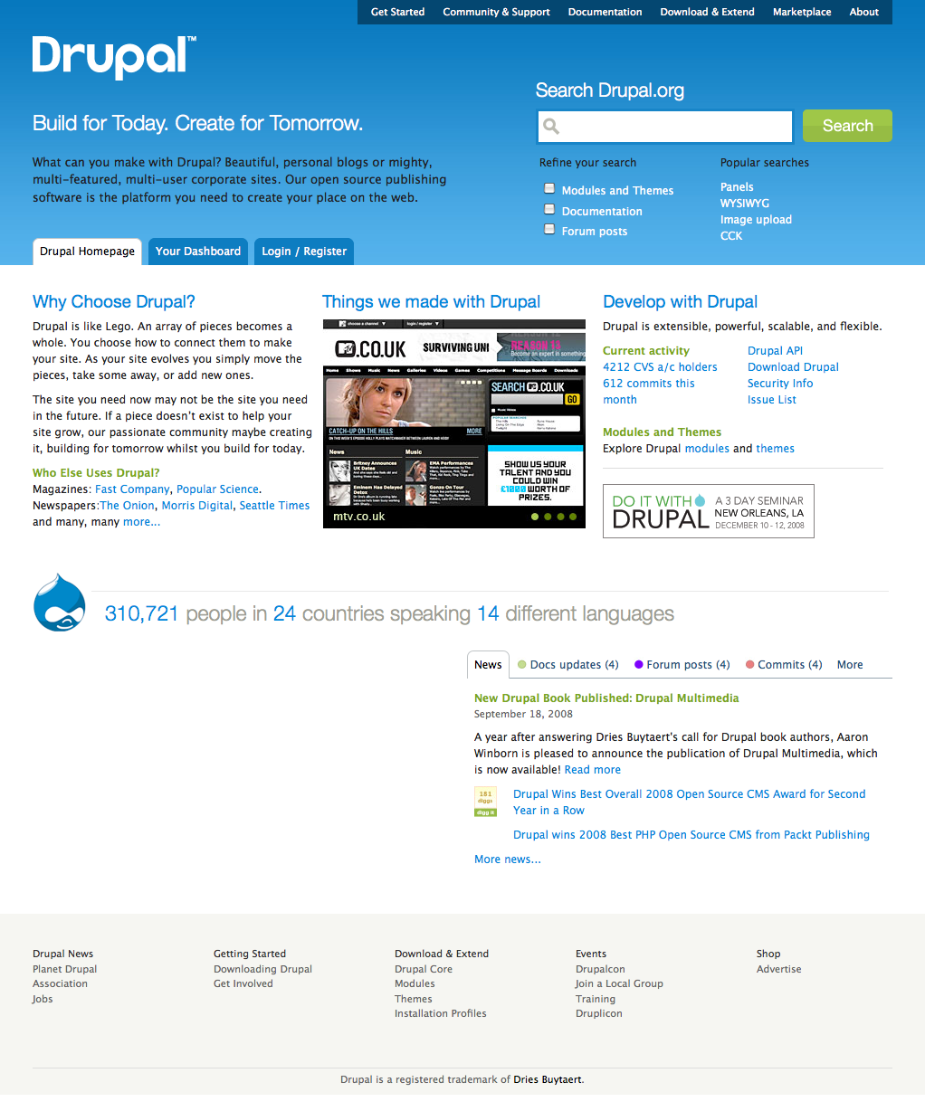 Drupal.org redesign, iteration 10
