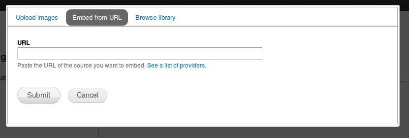 embed field in drupalgardens - working