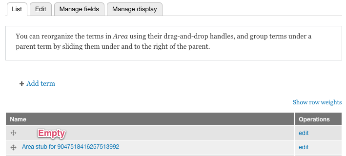 Empty title string
