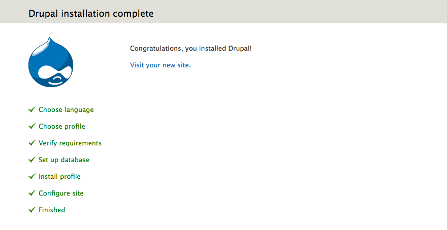 English Congratulations page