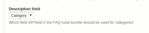 FAQ-Ask category field