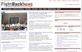 Screen capture of front page on the new website