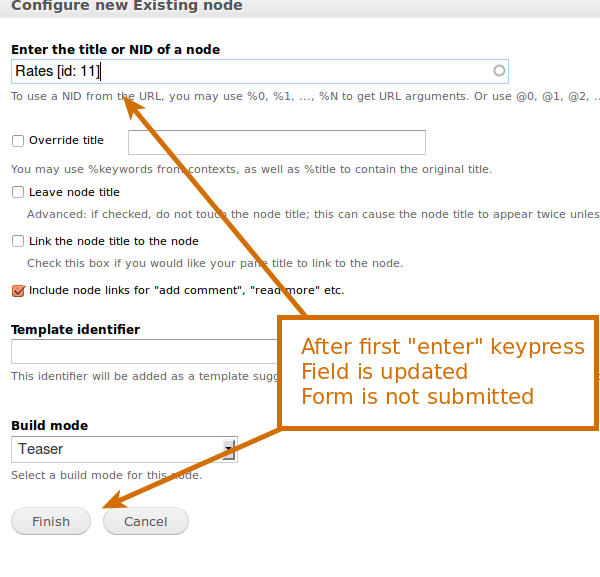 Good error submit