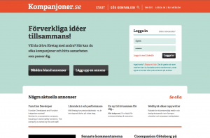 Kompanjoner.se by Rabash Web & Design Cooperative