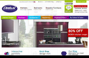 Deelux Kitchens Website Screenshot