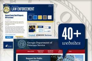 Georgia.gov website collage