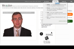 Wexdon website homepage