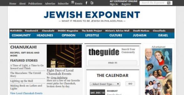 Jewish Exponent homepage