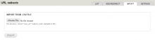 Import redirects from CSV