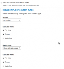 Better granular settings