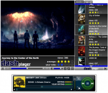 Dash Media Player with Audio Player