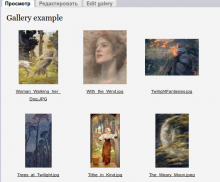 Gallery main page