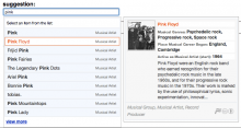 JQuery Freebase Suggest in action