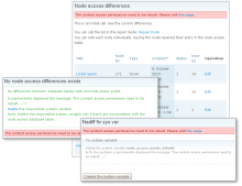 Node access differences