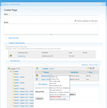 Webfm attaching stuff to a node