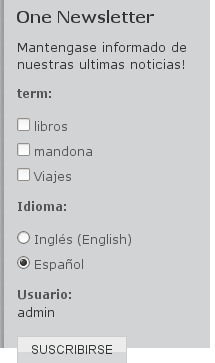 Simplenews terms