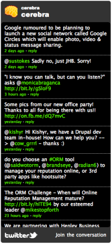 Twitter Profile widget