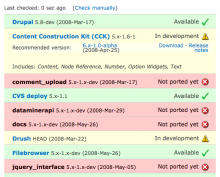 Upgrade Status in action