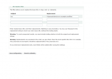 The module settings at admin/settings/filters/(filter)/configure