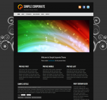 Simple Corporate Dark theme