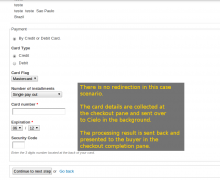 Buyers hand over their card details at the merchant's website.