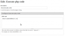 Textarea to execute code