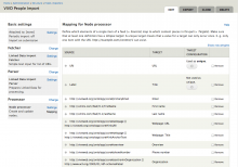 Feeds mappings UI screenshot