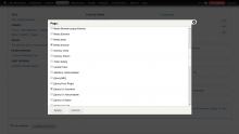 Selection of available libraries to add to a Views display