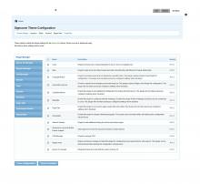 Theme configuration page screenshot