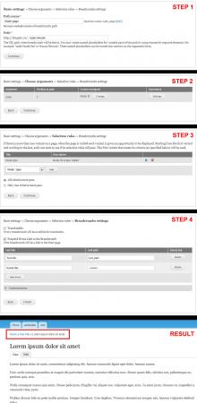 Building process and result