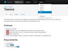 Tweme — Lightweight responsive Drupal 7 theme based on Twitter's Bootstrap
