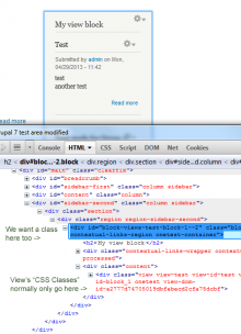 View block top class - explanation